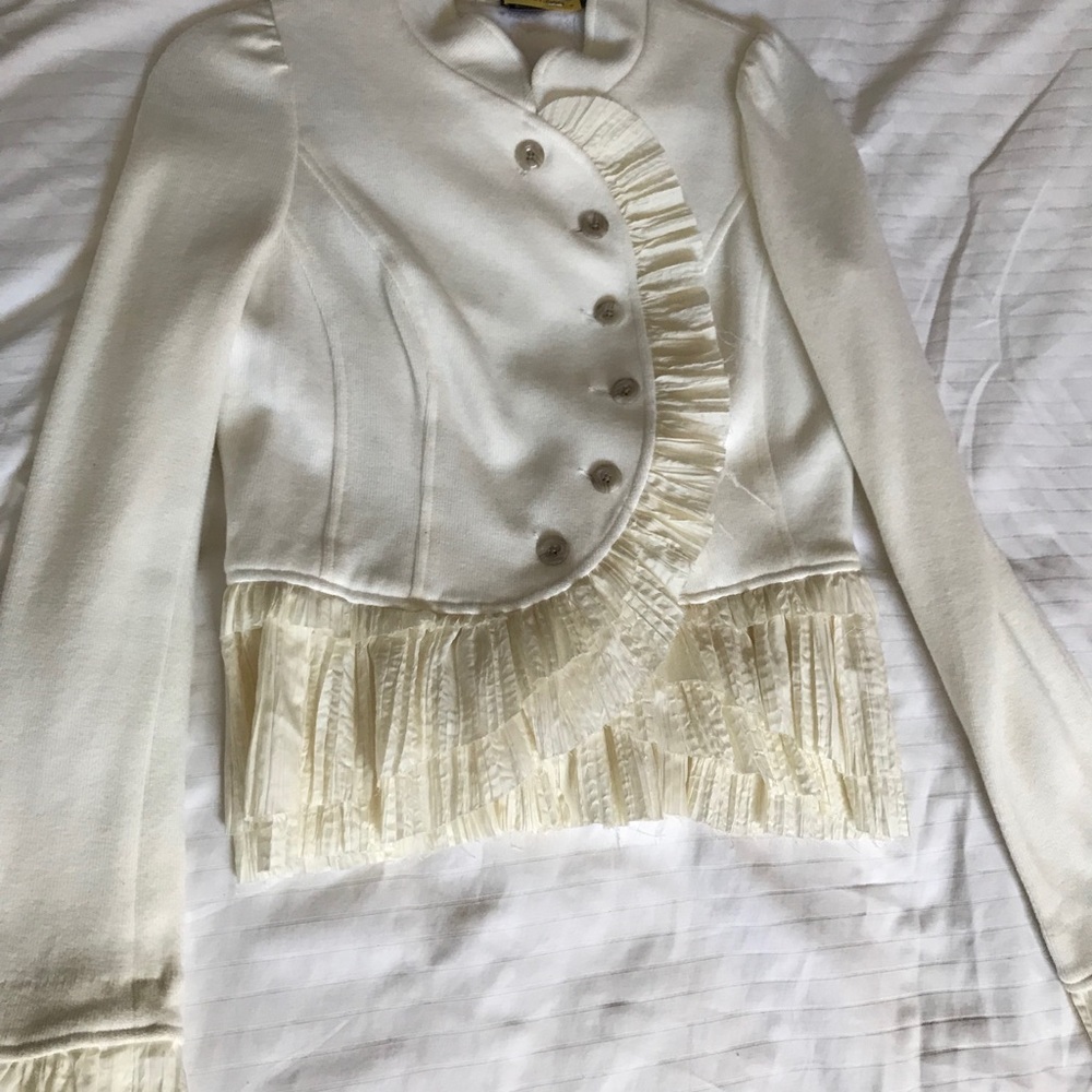 Fringe Asymmetrical Jacket with Fringe